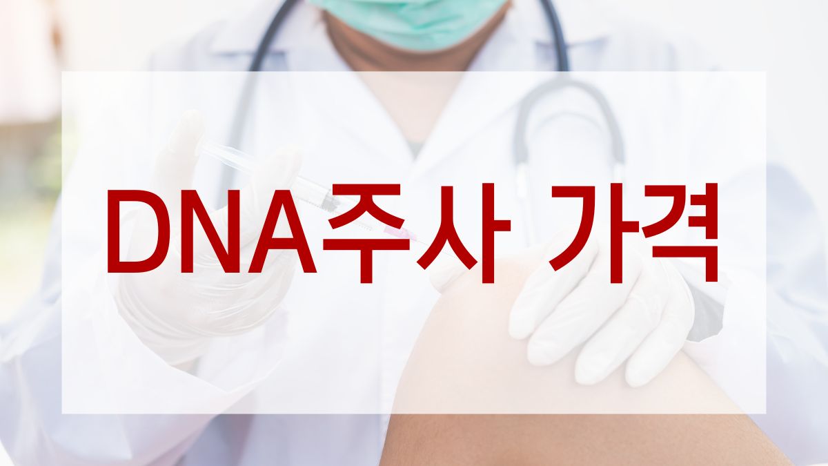 DNA주사 가격