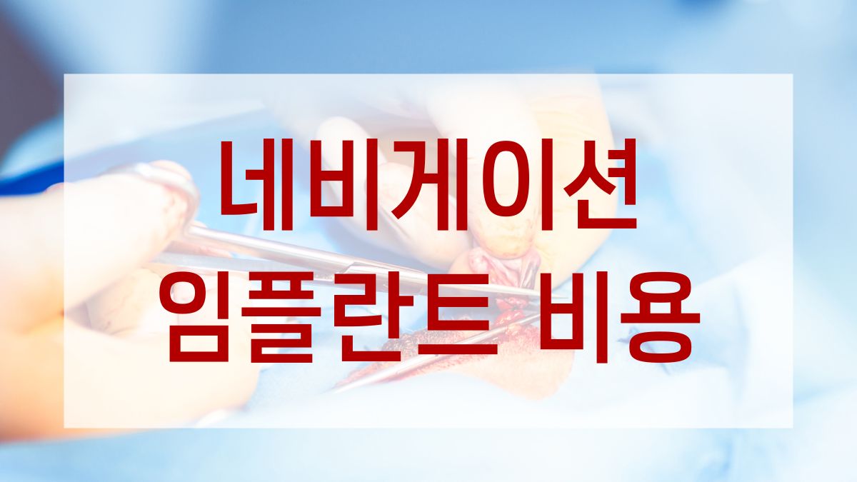 네비게이션 임플란트 비용