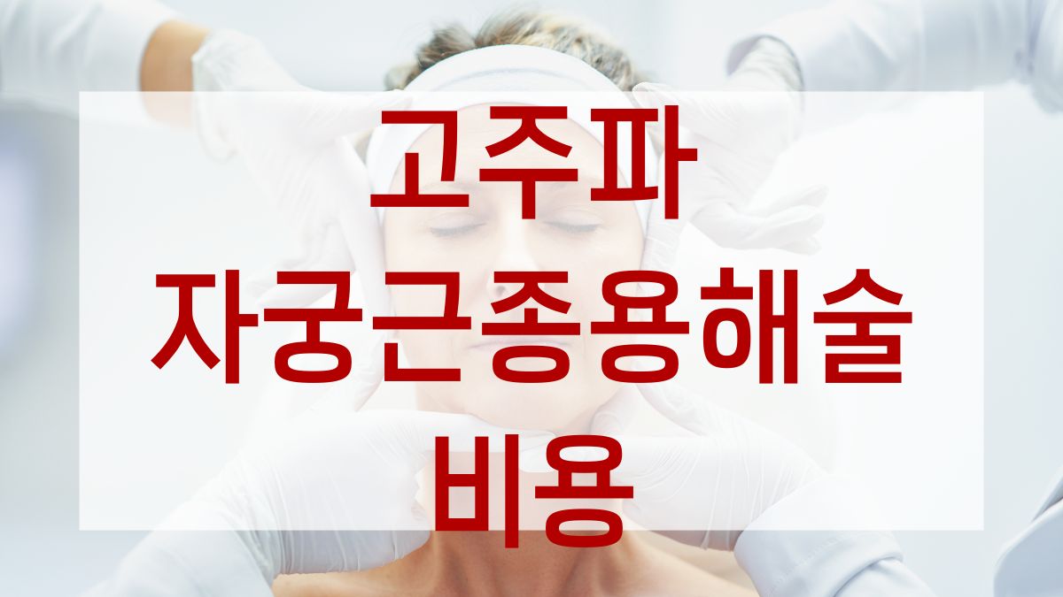 고주파 자궁근종용해술 비용