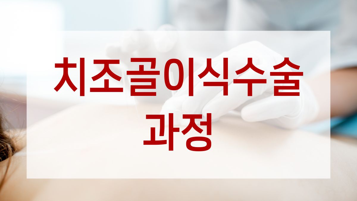 치조골이식수술 과정